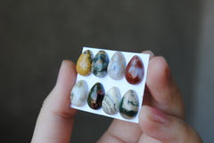 Small Drop Ocean Jasper cabochons