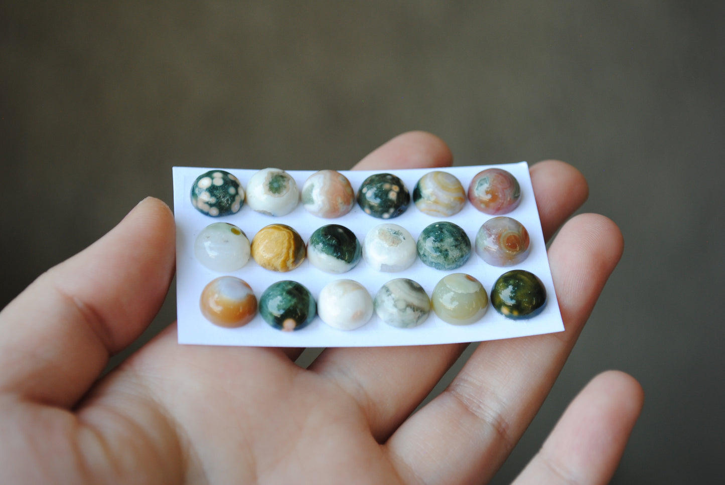 10mm Ocean Jasper cabochons