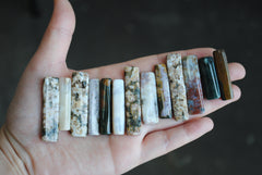 Ocean Jasper flat stick beads (lot 1)