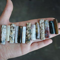 Ocean Jasper flat stick beads (lot 1)