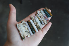 Ocean Jasper flat stick beads (lot 1)
