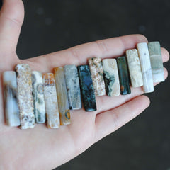 Ocean Jasper flat stick beads (lot 2)