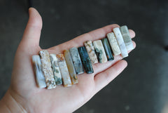 Ocean Jasper flat stick beads (lot 2)