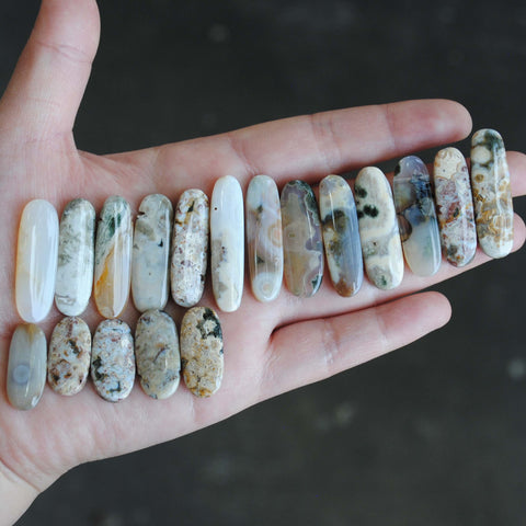 Ocean Jasper flat stick beads (lot 4)
