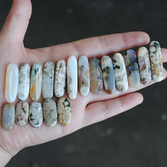 Ocean Jasper flat stick beads (lot 4)