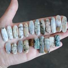 Ocean Jasper flat stick beads (lot 6)
