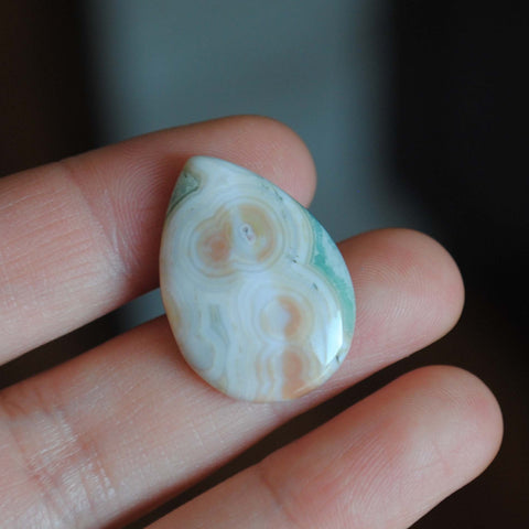 25 x 18mm drop Ocean Jasper cabochon