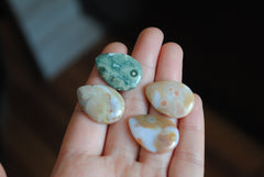 25 x 18mm drop Ocean Jasper cabochons