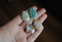 25 x 18mm drop Ocean Jasper cabochons