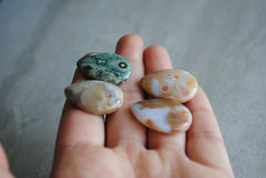 25 x 18mm drop Ocean Jasper cabochons