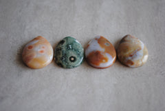 25 x 18mm drop Ocean Jasper cabochons