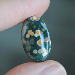 Oval Ocean Jasper cabochon