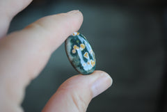 Oval Ocean Jasper cabochon