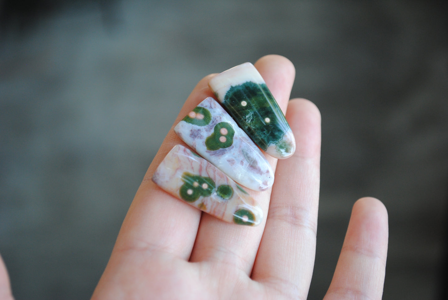 Ocean Jasper "tongue" style stones