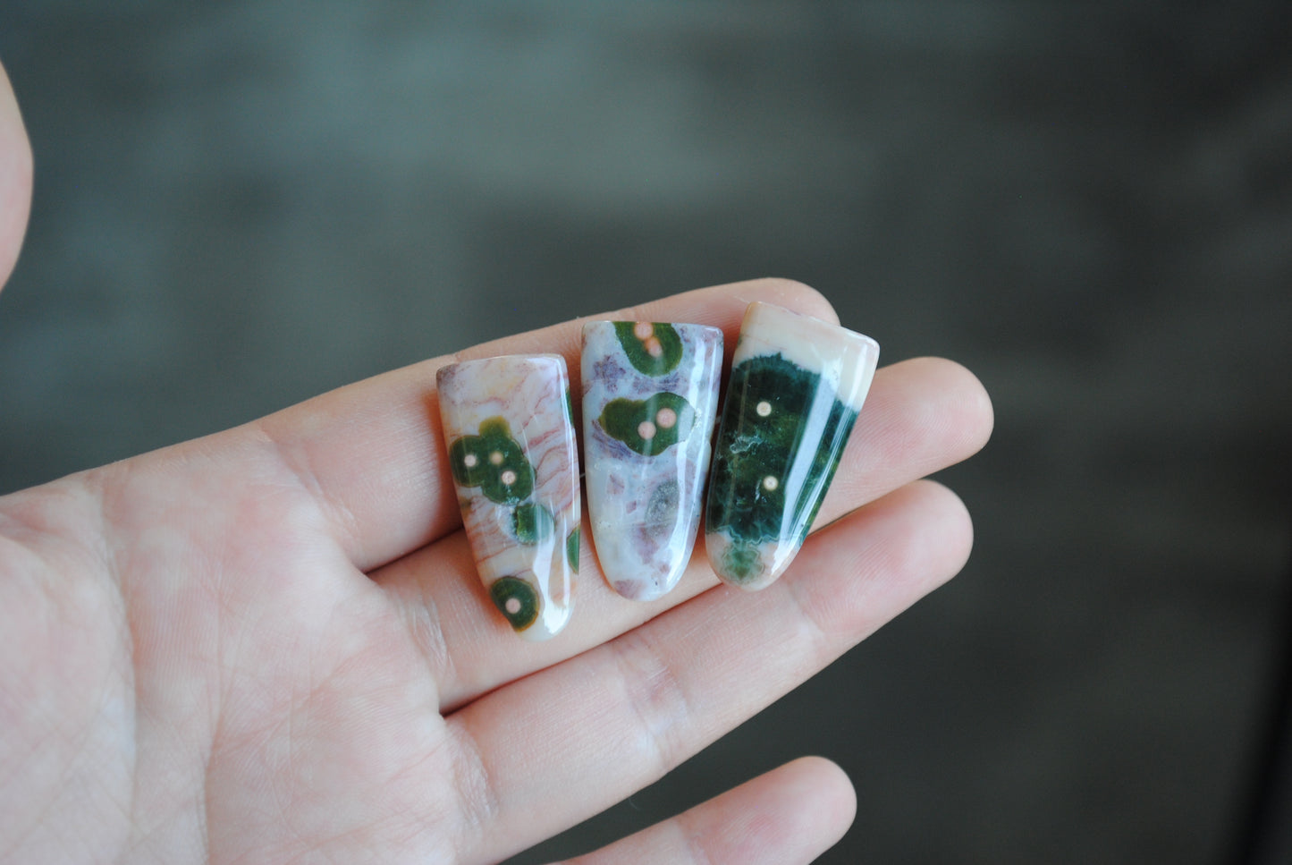 Ocean Jasper "tongue" style stones