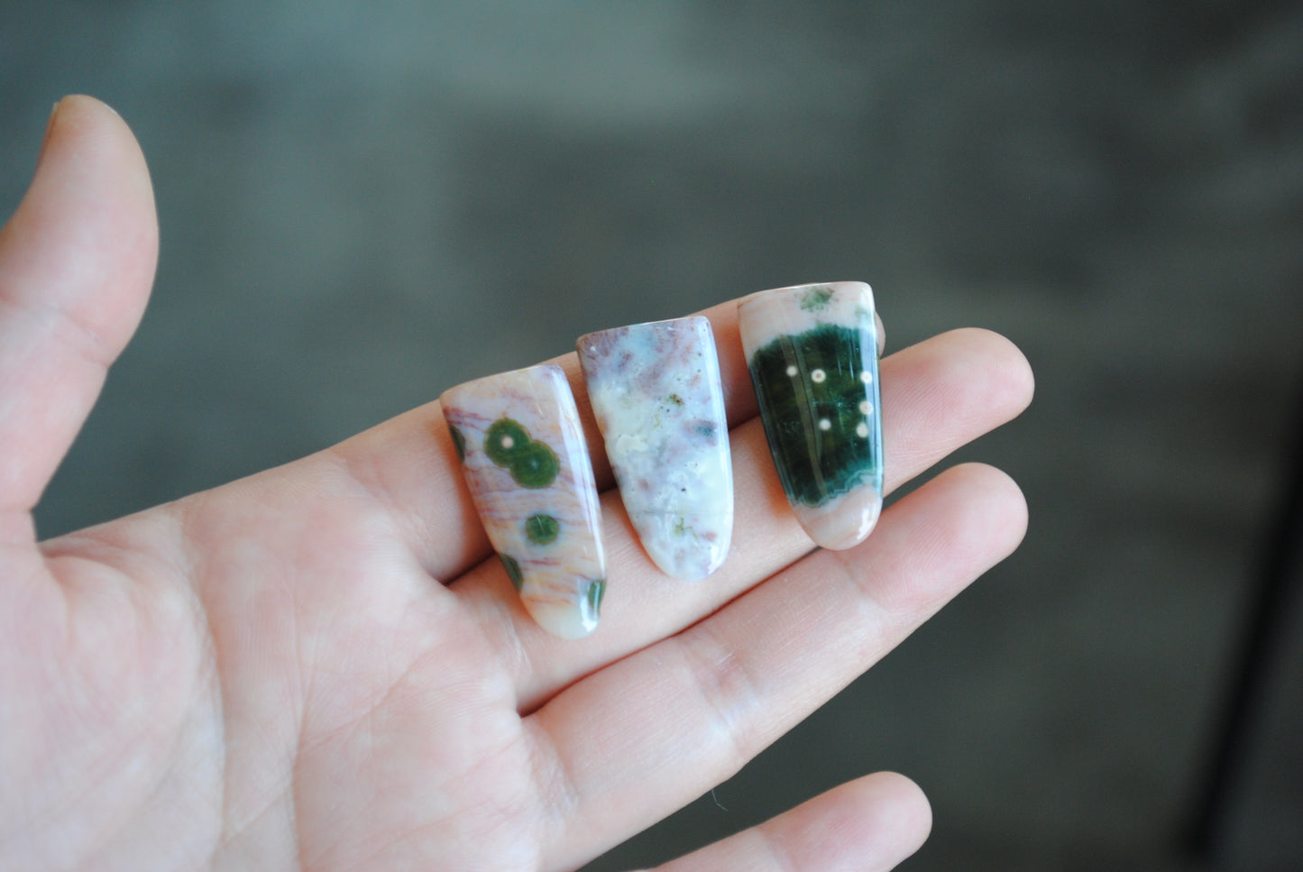 Ocean Jasper "tongue" style stones
