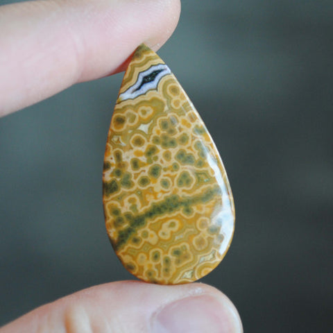 Large Drop Ocean Jasper cabochon