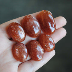 Sunstone cabochons