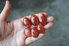 Sunstone cabochons