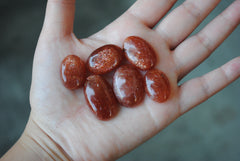 Sunstone cabochons