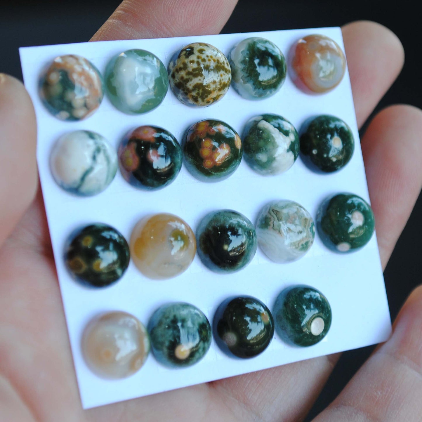 10mm Ocean Jasper cabochons