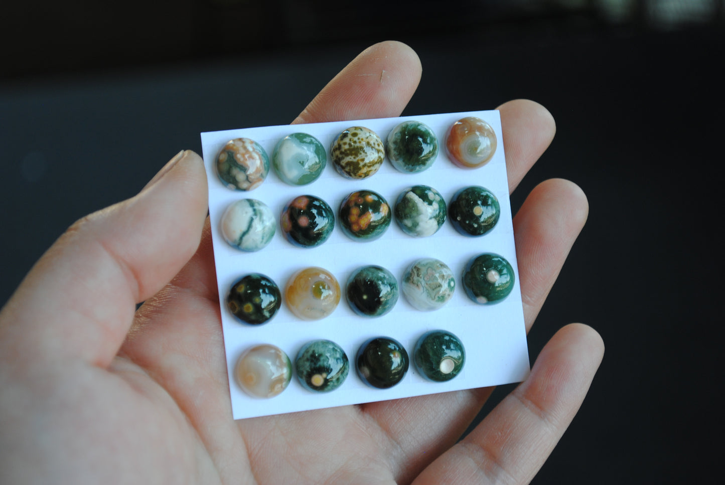 10mm Ocean Jasper cabochons