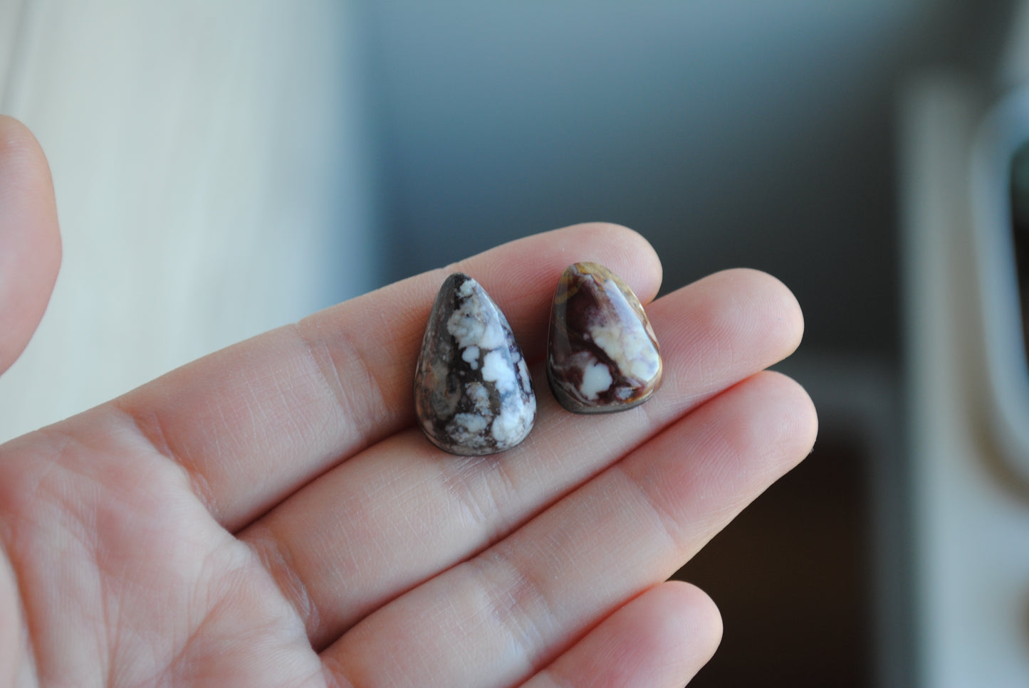 Wild horse magnesite cabochons