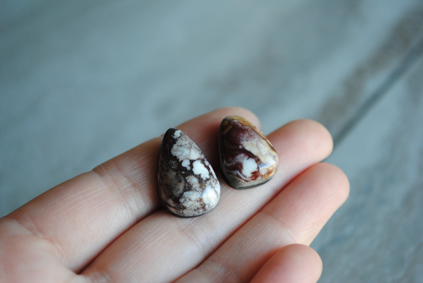 Wild horse magnesite cabochons