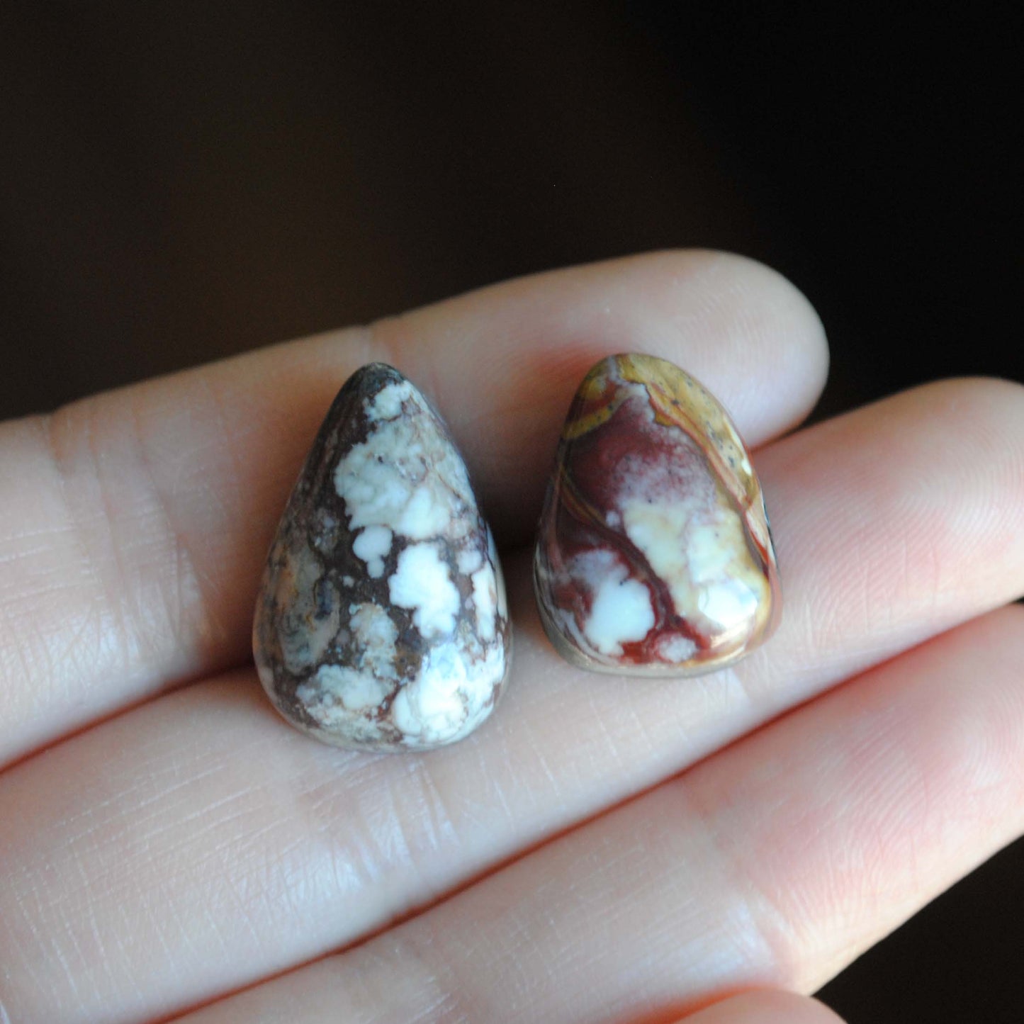 Wild horse magnesite cabochons
