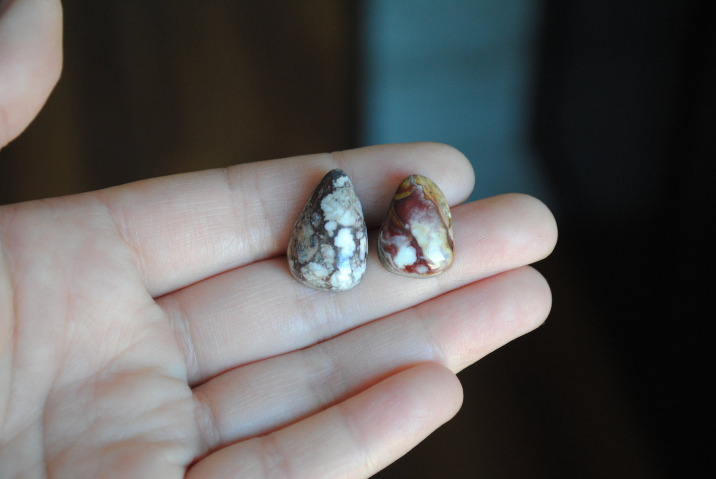 Wild horse magnesite cabochons