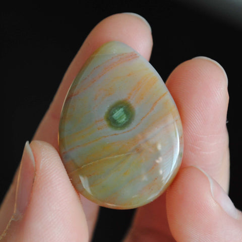 Ocean Jasper 30x22mm drop cabochon