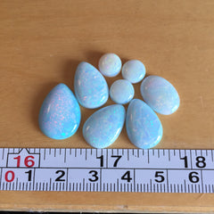 Sterling opal cabochons