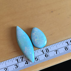 Sterling opal cabochons