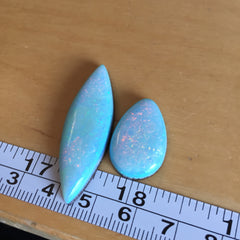 Sterling opal cabochons