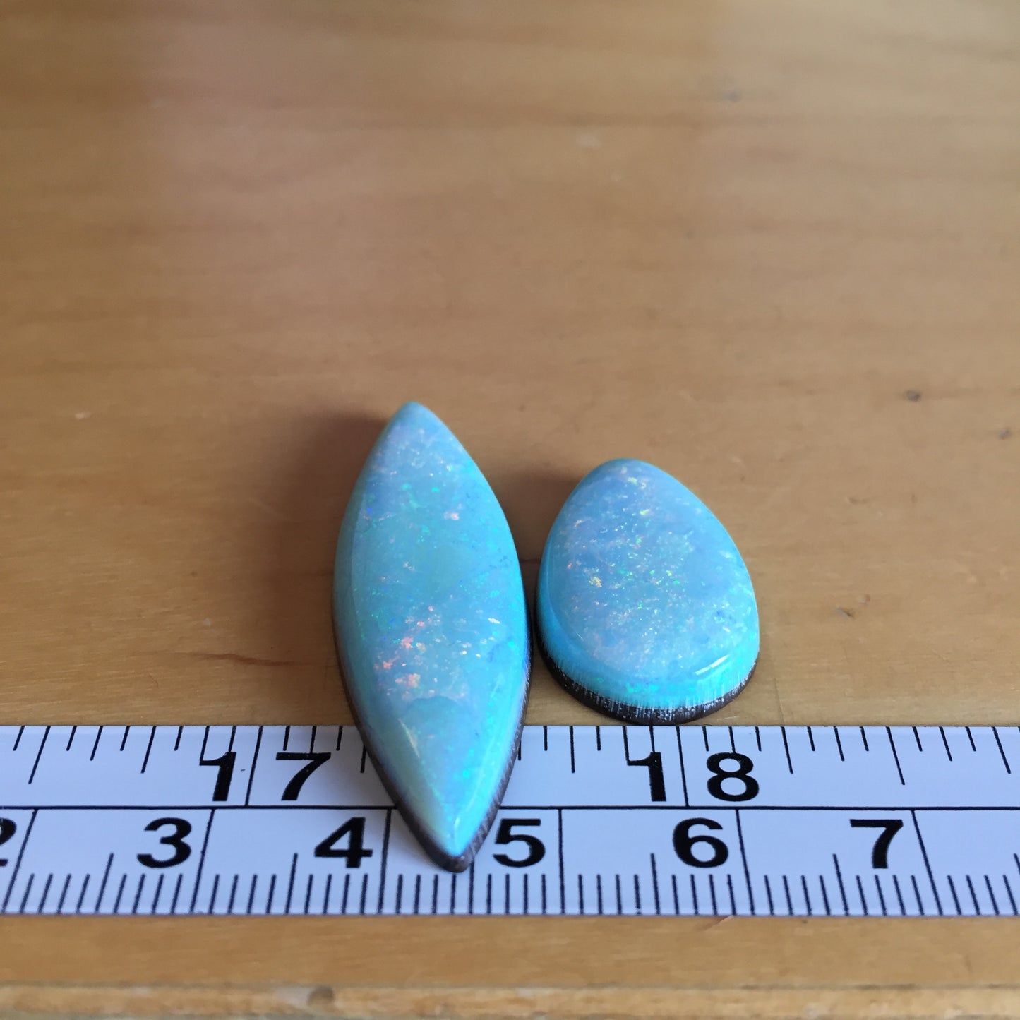 Sterling opal cabochons