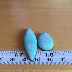 Sterling opal cabochons