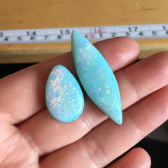 Sterling opal cabochons