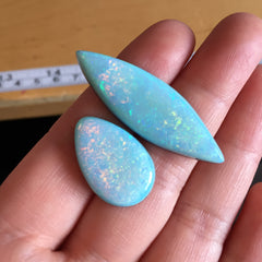 Sterling opal cabochons