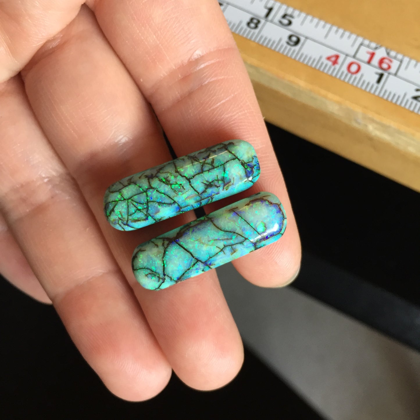 Monarch Opal cabochons