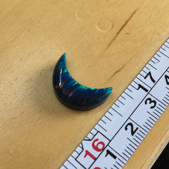 Aura opal crescent cabochon