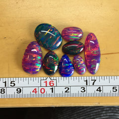 Aura opal cabochons (Lot A)