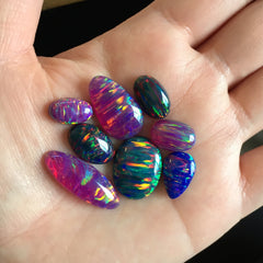 Aura opal cabochons (Lot A)