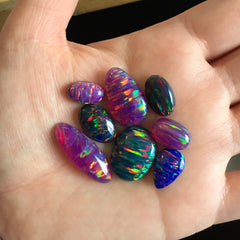Aura opal cabochons (Lot A)