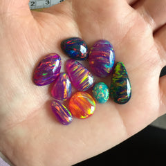 Aura opal cabochons (Lot B)
