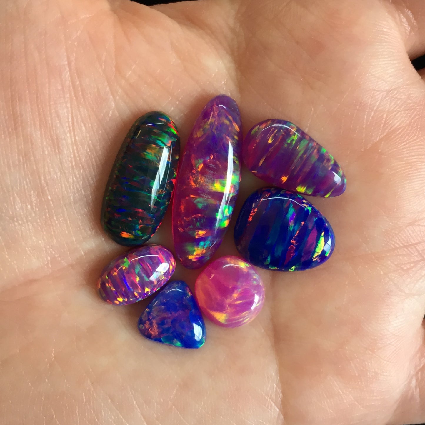 Aura opal cabochons (Lot C)