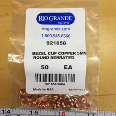 Copper findings (bracelet blanks and bezel cups)