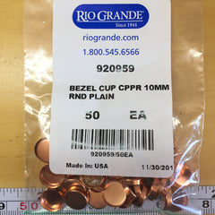 Copper findings (bracelet blanks and bezel cups)