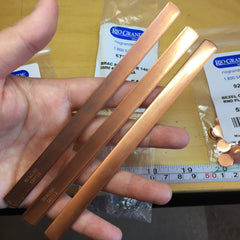 Copper findings (bracelet blanks and bezel cups)
