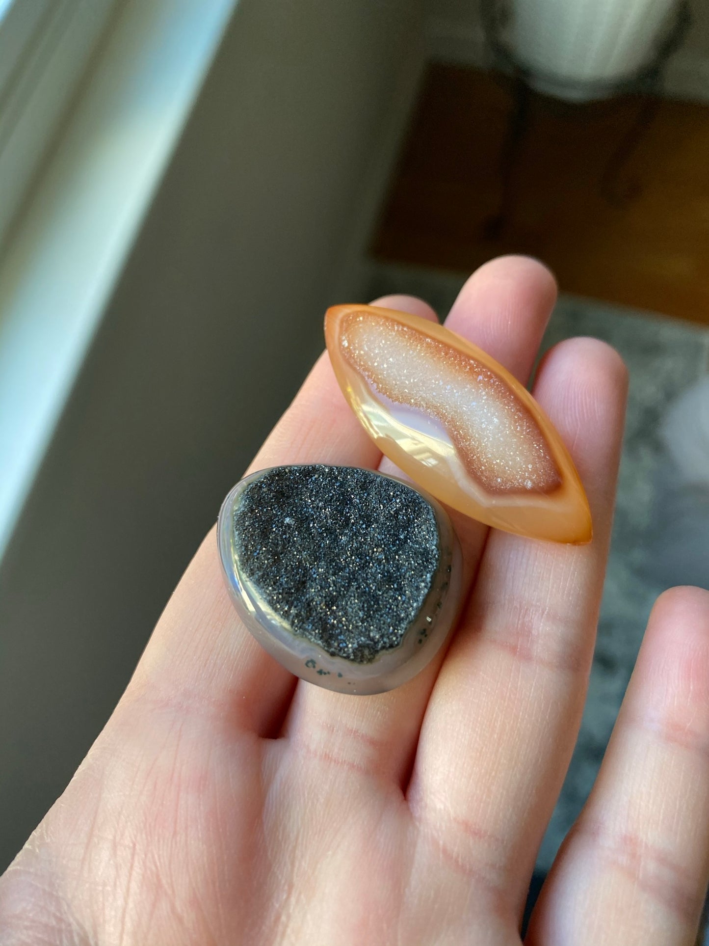 Druzy cabochons