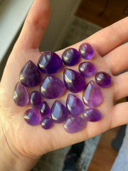 Amethyst cabochons